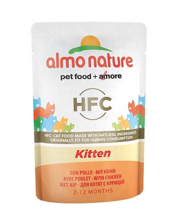 HFC KITTEN CATS 55 GR CON POLLO ALMO NATURE