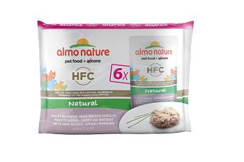 CLASSIC CAT 6X55 G MEGA PACK POLLO E ACCIUGHINE ALMO NATURE