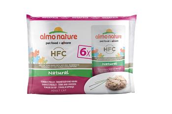 HFC NATURAL CAT 6X55G TONNO E POLLO ALMO NATURE