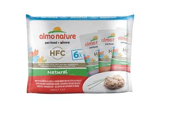 HFC NATURAL CATS MULTI PACK 6X55 GR POLLO ALMO NATURE