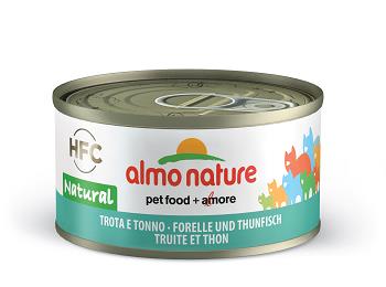 HFC JELLY CATS  70 GR TROTA E TONNO ALMO NATURE