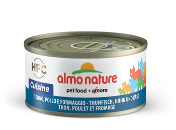 HFC NATURAL CATS 70 GR TONNO,POLLO E FORMAGGIO ALMO NATURE
