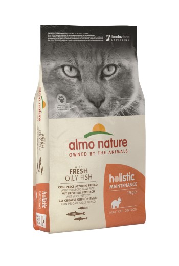 HOLISTIC CAT PESCE AZZURRO E RISO12 KG ALMO NATURE