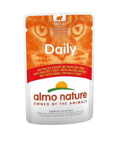 DAILY CAT POLLO E MANZO 70 GR ALMO NATURE