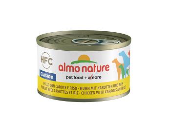 HFC NATURAL DOG POLLO CON CAROTE E RISO 95 GR ALMO NATURE