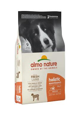 HOLISTIC DOG M 12 KG AGNELLO E RISO ALMO NATURE