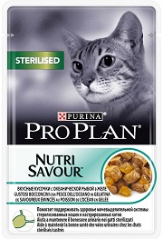 PRO PLAN NUTRISAVOUR JELLY STERILISED PESCE G85 PURINA