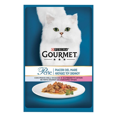 GOURMET PERLE G85 DUETTI PESCE E GAMBERETTI