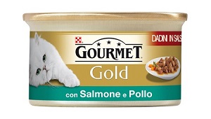 GOURMET GOLD DADINI SALMONE E POLLO G85