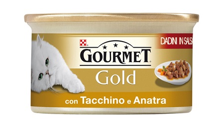 GOURMET GOLD DADINI TACCHINO E ANATRA G85