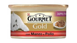 GOURMET GOLD DOPPIO PIACERE MANZO E POLLO G85