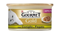 GOURMET GOLD DOPPIO PIACERE CONIGLIO E FEGATO G85