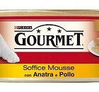 GOURMET RED G195 MOUSSE ANATRA E POLLO