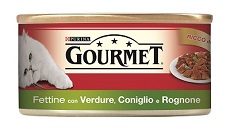 GOURMET RED G195 FETTINE VERDURE,CONIGLIO E ROGNONE