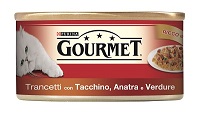GOURMET RED G 195 TRANCETTI TACCHINO ANATRA E VERDURE