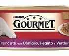 GOURMET RED G195 TRANCETTI CONIGLIO,FEGATO E VERDURE