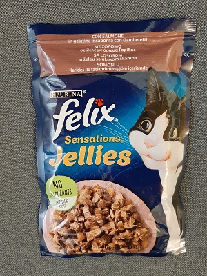 FELIX SENSATIONS JELLIES SALMONE CON GAMBERETTI GR 85