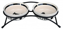SET CIOTOLE CERAMICA 2X2,6 DIAM.25 CM. BIAN/NER. TRIXIE