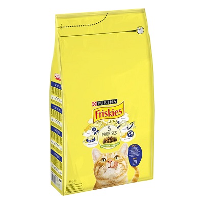 FRISKIES CAT KG 4 MERLUZZO, TONNO E VERDURE