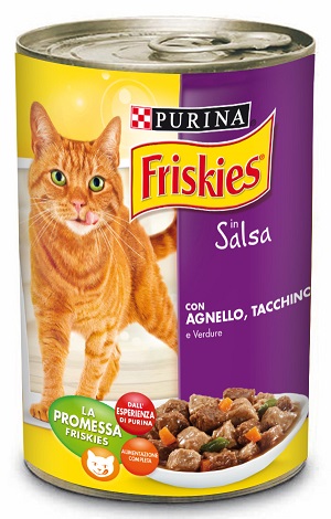 FRISKIES GATTO LATTINA 400G TACCHINO,AGNELLO E VERDURE