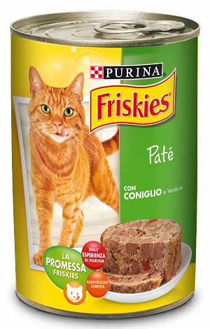 FRISKIES GATTO LATTINA 400G PATE CONIGLIO E VERDURE