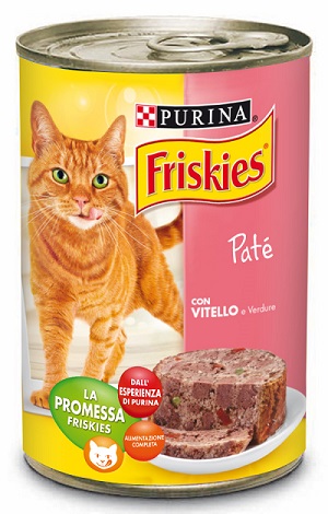 FRISKIES GATTO LATTINA 400G PATE VITELLO E VERDURE
