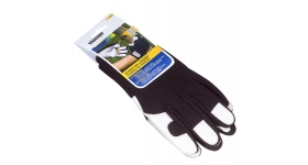 GUANTO IN COTONE E PELLE NERO TG.10/L STOCKER