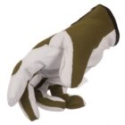 GUANTO IN COTONE E PELLE OLIVA TG.10/L STOCKER