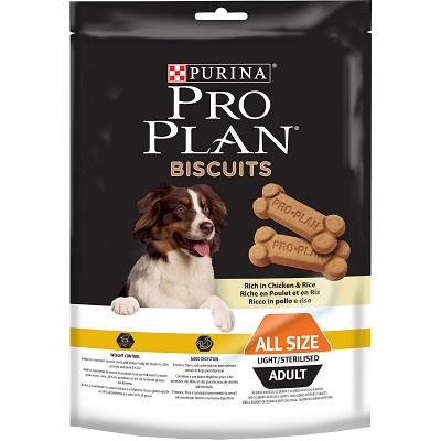 PRO PLAN BISCOTTO G400 LIGHT POLLO E RISO PURINA