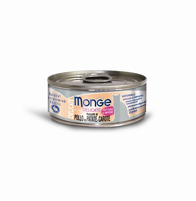 GATTO LATTINA G 80 DELICATE POLLO,PATATE E CAROTE MONGE