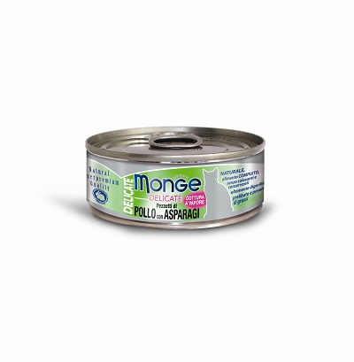 GATTO LATTINA G 80 DELICATE POLLO CON ASPARAGI MONGE