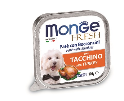 FRESH DOG G100 TACCHINO MONGE