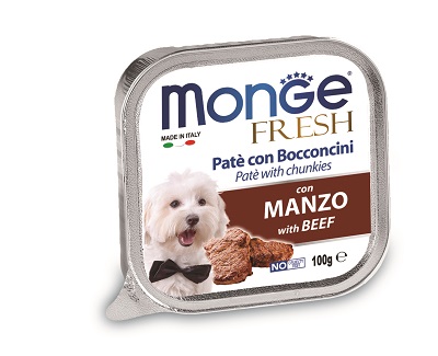 FRESH DOG G100 MANZO MONGE