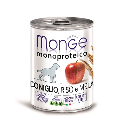 DOG FRUIT G 400 CONIGLIO,RISO E MELA MONGE