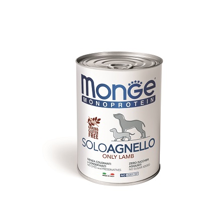 DOG MONOPROTEICO G400 SOLO AGNELLO MONGE