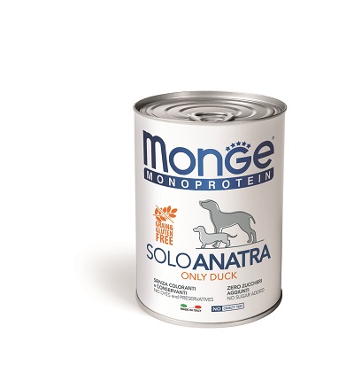 DOG MONOPROTEICO G400 SOLO ANATRA MONGE