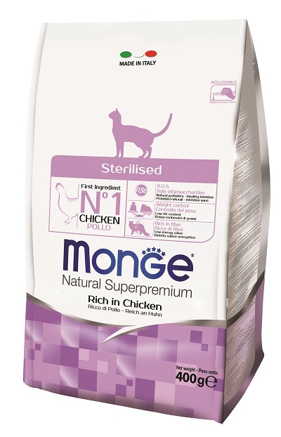 CAT ADULT STERILISED POLLO GR 400  MONGE