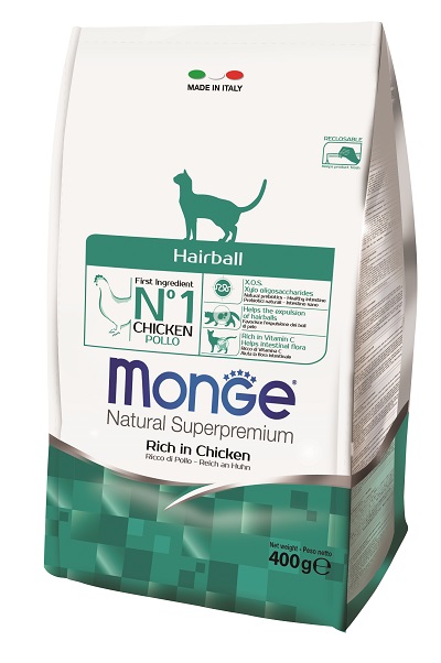 CAT HAIRBALL POLLO GR 400 MONGE