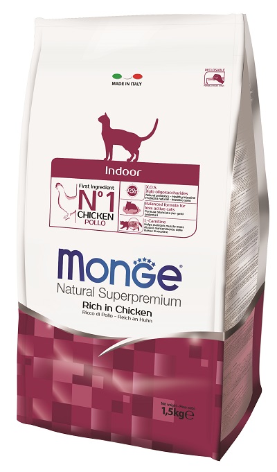 CAT ADULT INDOOR POLLO KG 1,5 MONGE