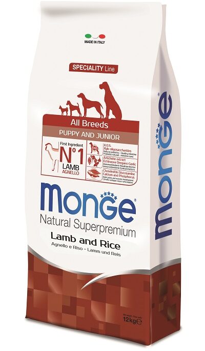 ALL BREEDS PUPPY KG 12 AGNELLO E RISO  MONGE