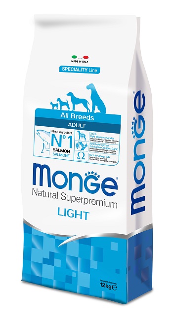 DOG ALL BREEDS LIGHT SALMONE E RISO KG 12 MONGE