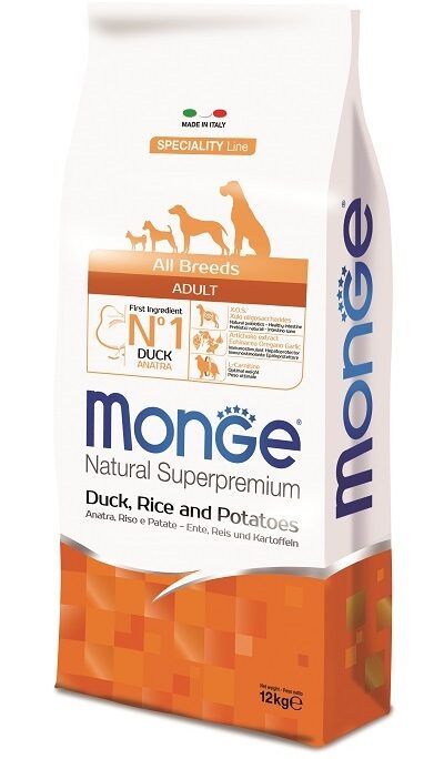 DOG ALL BREEDS KG 12 ANATRA,RISO E PATATE MONGE
