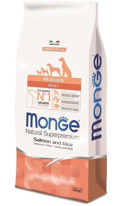 DOG ALL BREEDS KG 12 SALMONE E RISO MONGE