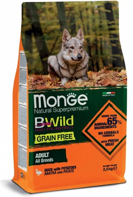 BWILD GF DOG ANATRA/PATATE KG 12 MONGE