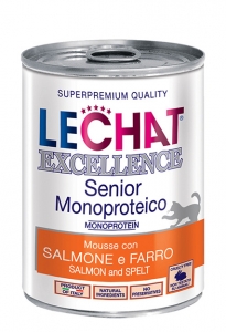 EXCELLENCE CAT PATE' G 400 SENIOR SALMONE E FARRO LECHAT