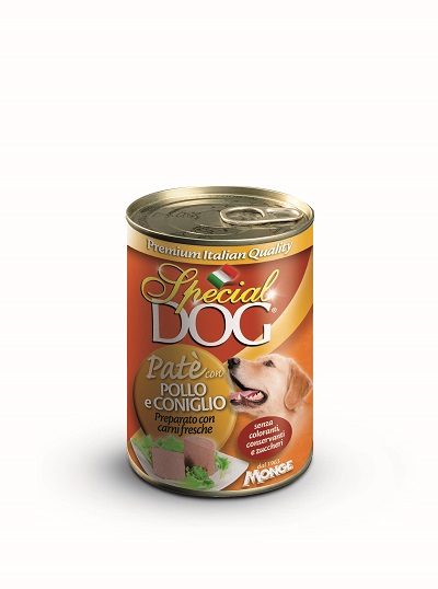 PATE' G 400 POLLO E CONIGLIO SPECIAL DOG