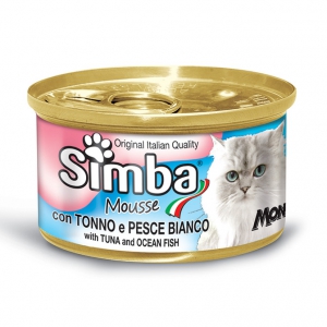 GATTO G 85 TONNO E PESCE BIANCO SIMBA