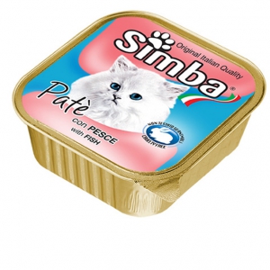 GATTO VASCHETTA PATE' g 100 PESCE SIMBA