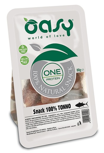 SNACK DOG ONE PROTEIN TONNO GR.80 OASY