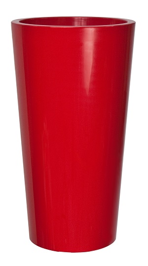 VASO TUIT CM 33 CON CONTAINER ROSSO SMALTO